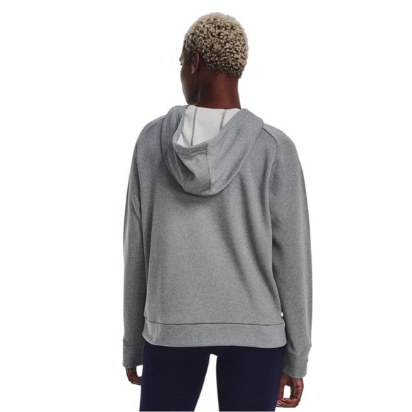 UNDER ARMOUR Gray w/ Purple Logo Hoodie Size Medium NWT!!! - Picture 2 of 9